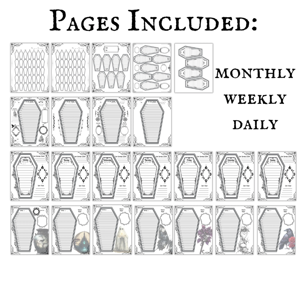 Gothic Coffin Planner