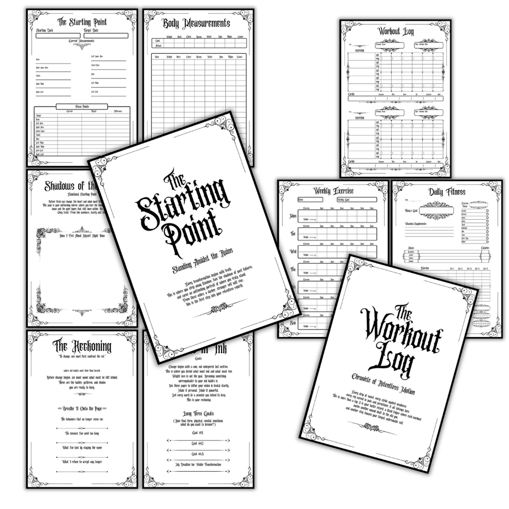 Gothic Weight Loss Planner