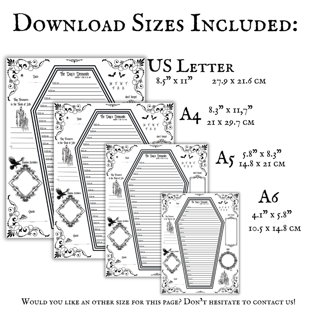 Gothic Coffin Planner
