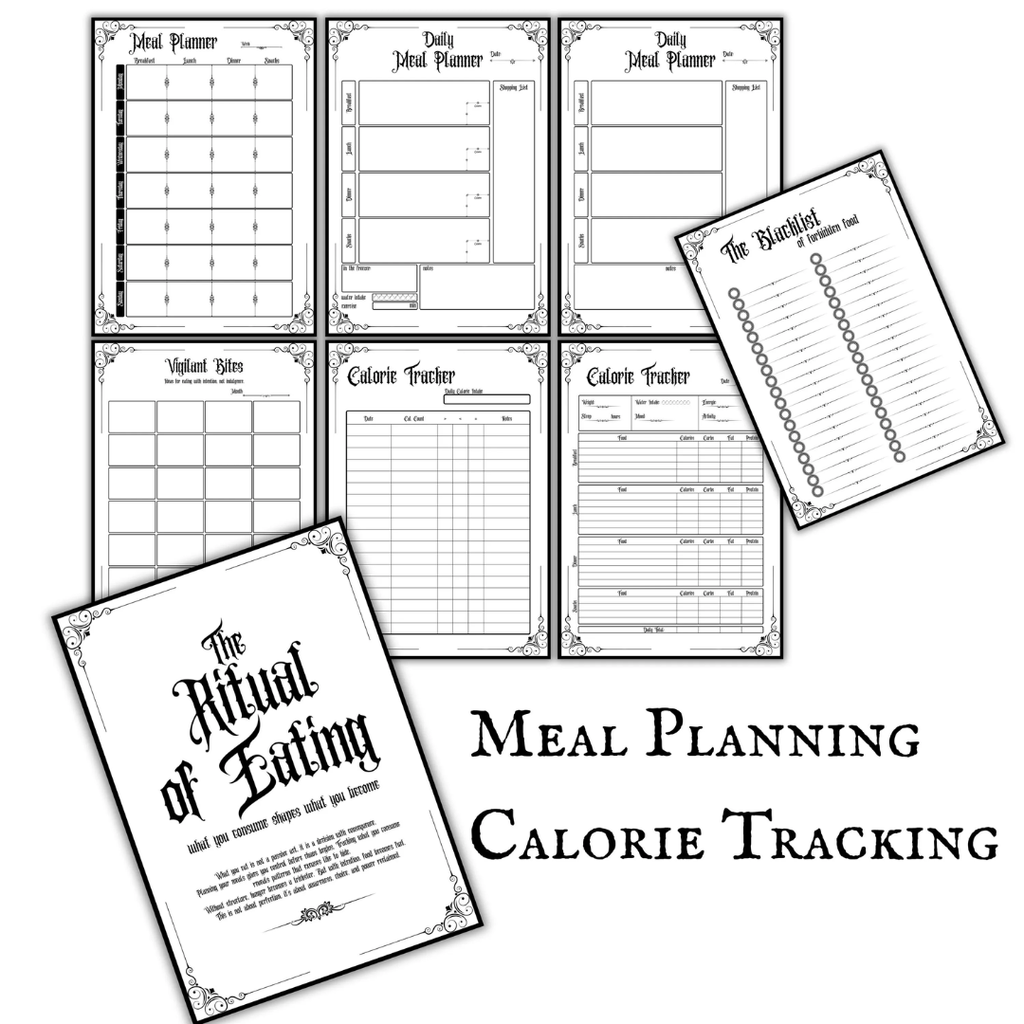 Gothic Weight Loss Planner