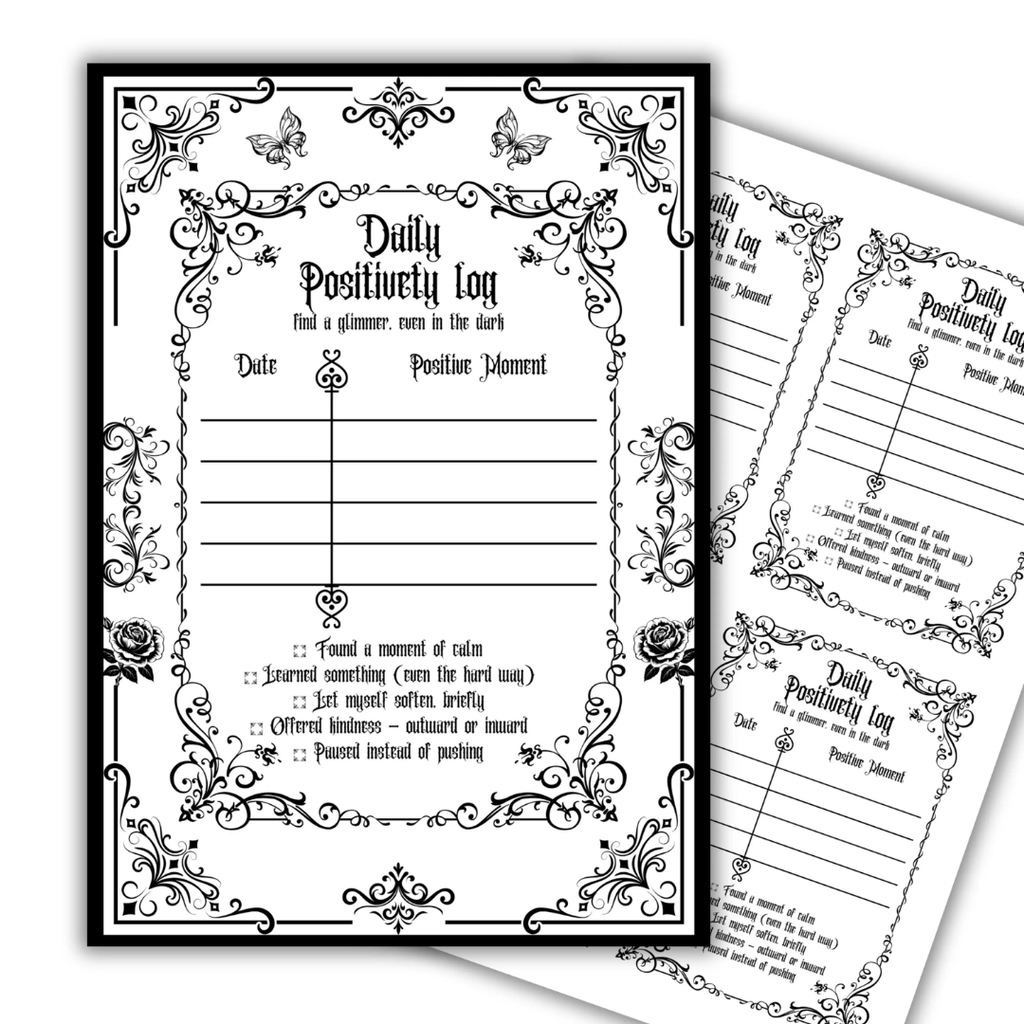 Gothic September Journal Planner Pages