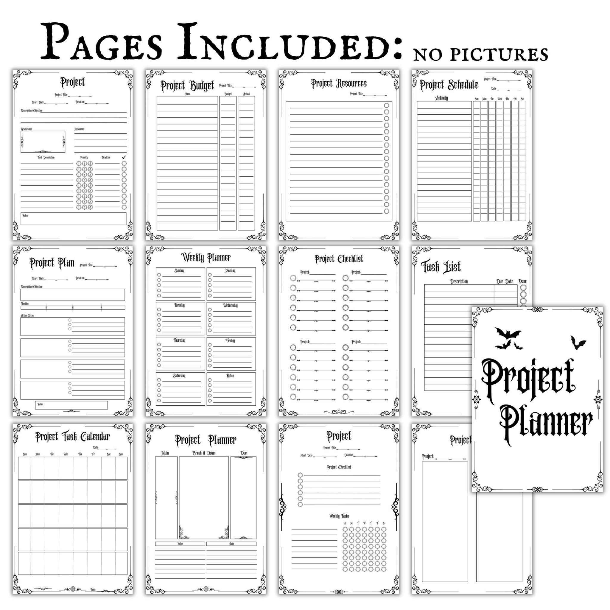 Gothic Project Planner