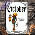 Gothic October Journal Planner Pages