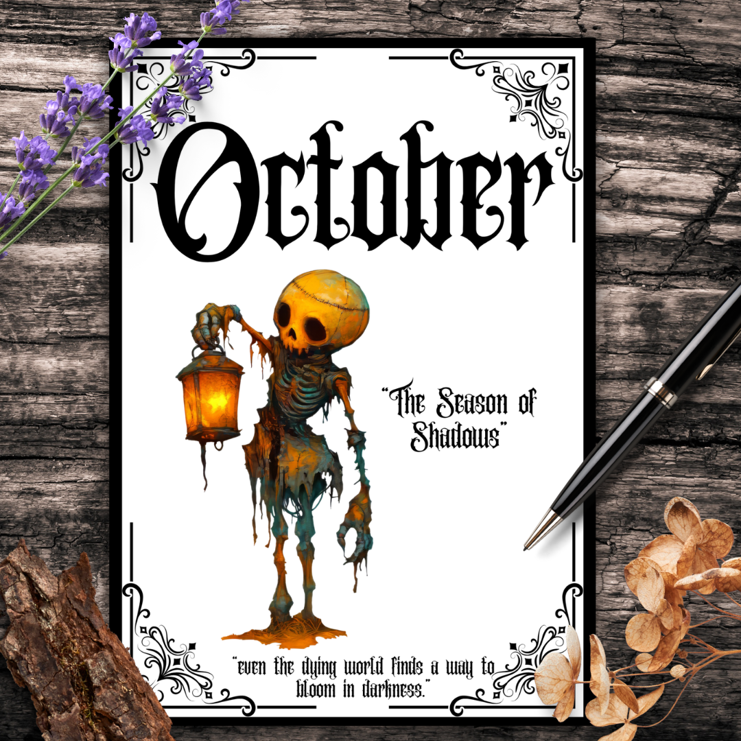 Gothic October Journal Planner Pages