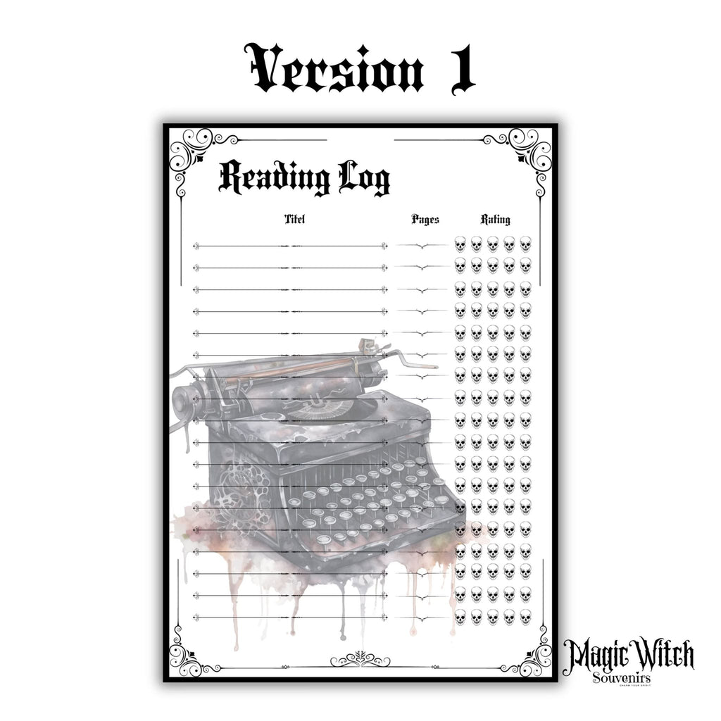 Gothic Reading Log