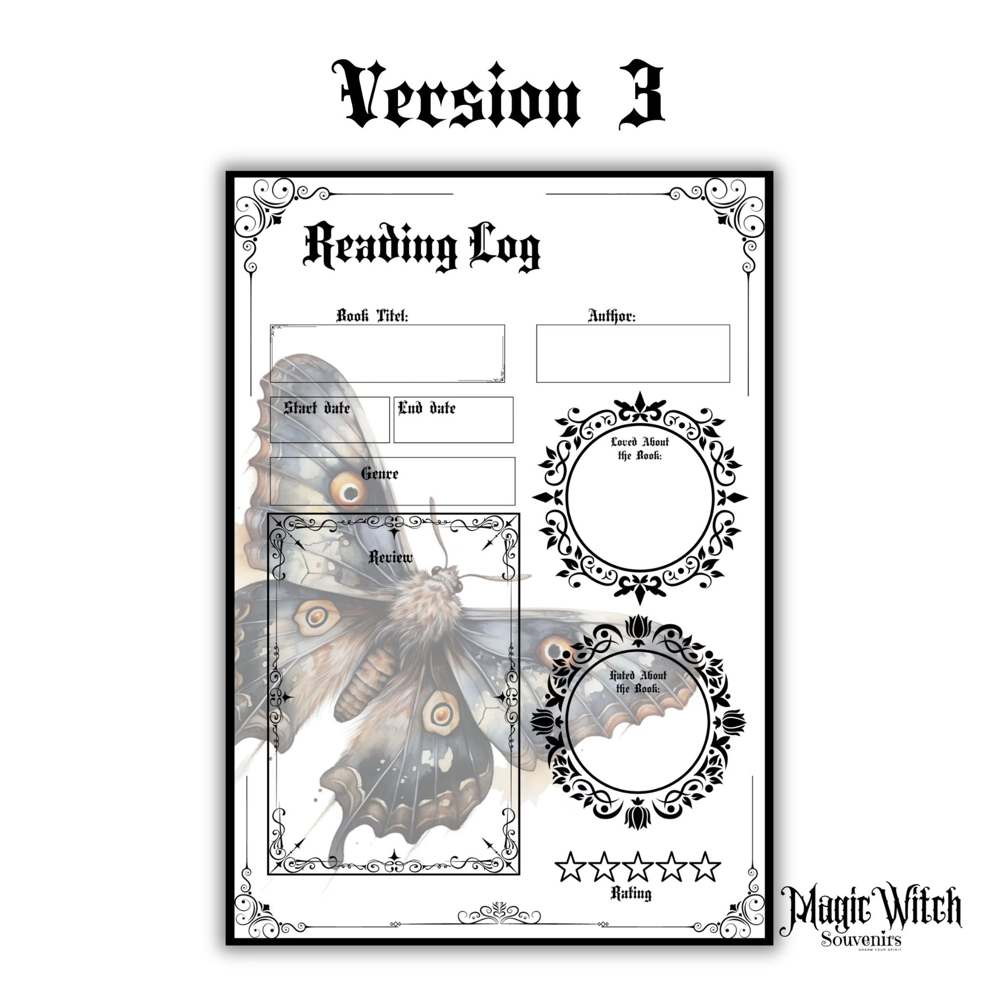 Gothic Reading Log