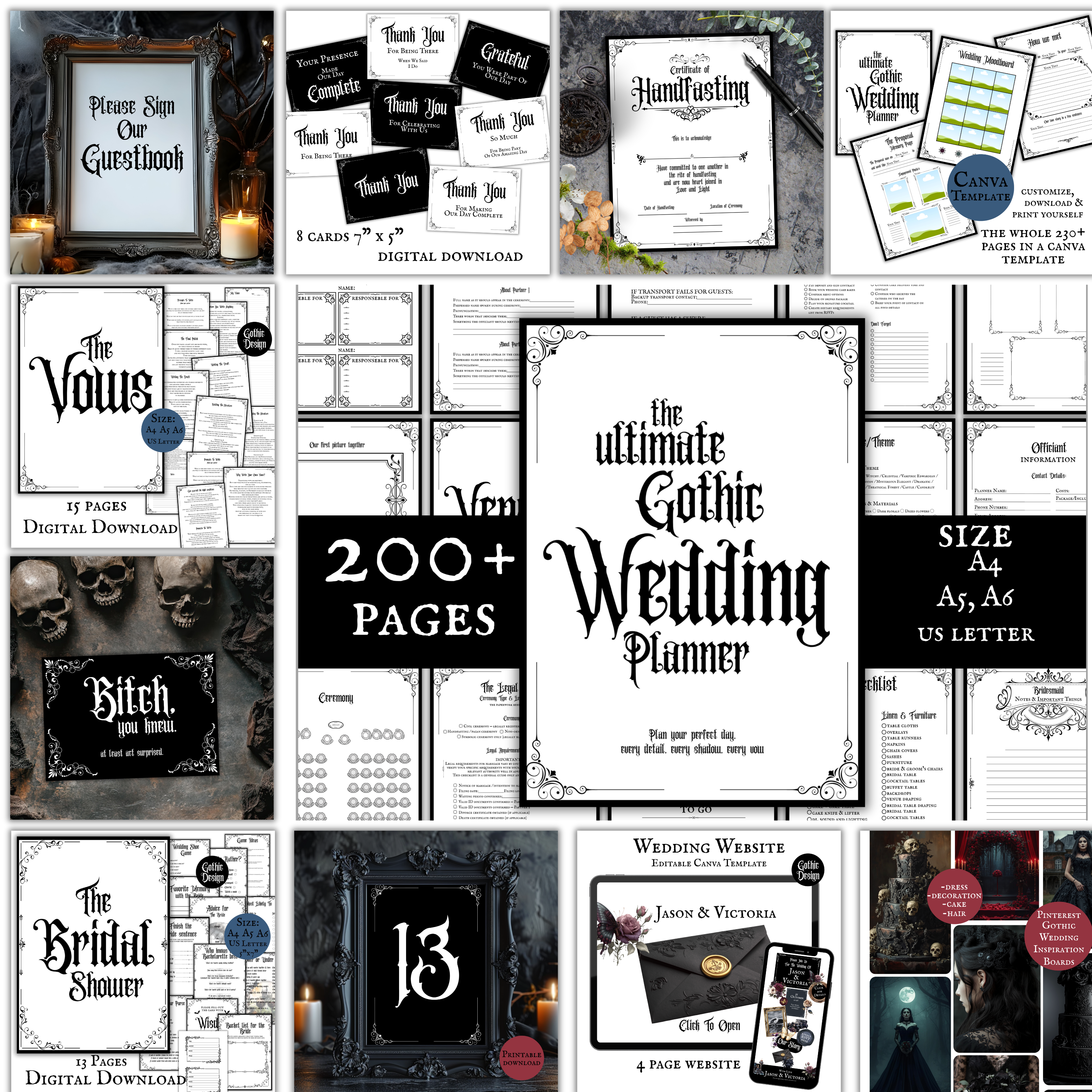 The Ultimate Gothic Wedding Planner