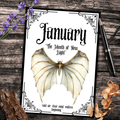 Gothic January Journal Planner Pages