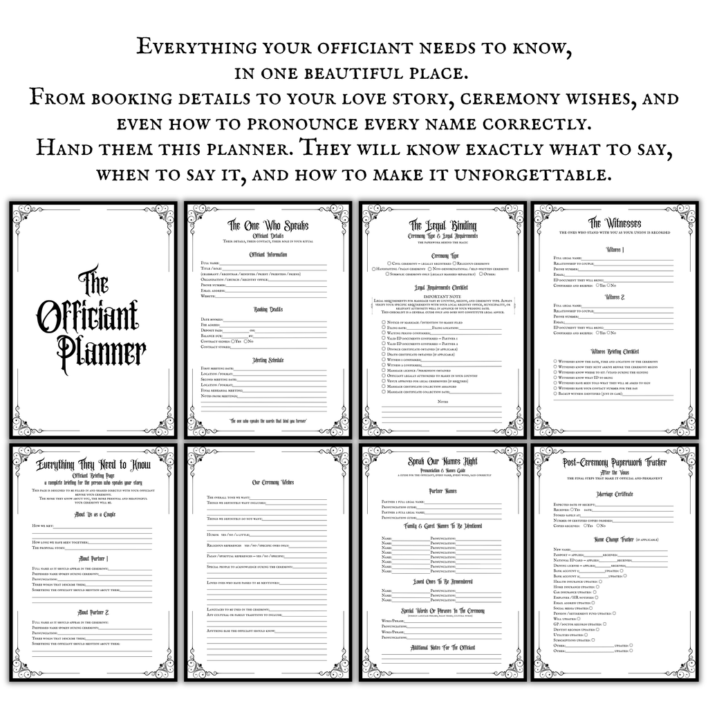 The Ultimate Gothic Wedding Planner