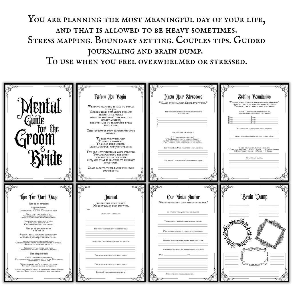 The Ultimate Gothic Wedding Planner