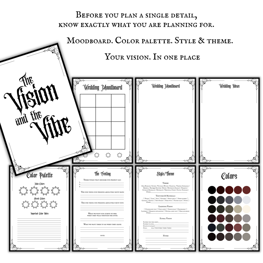 The Ultimate Gothic Wedding Planner