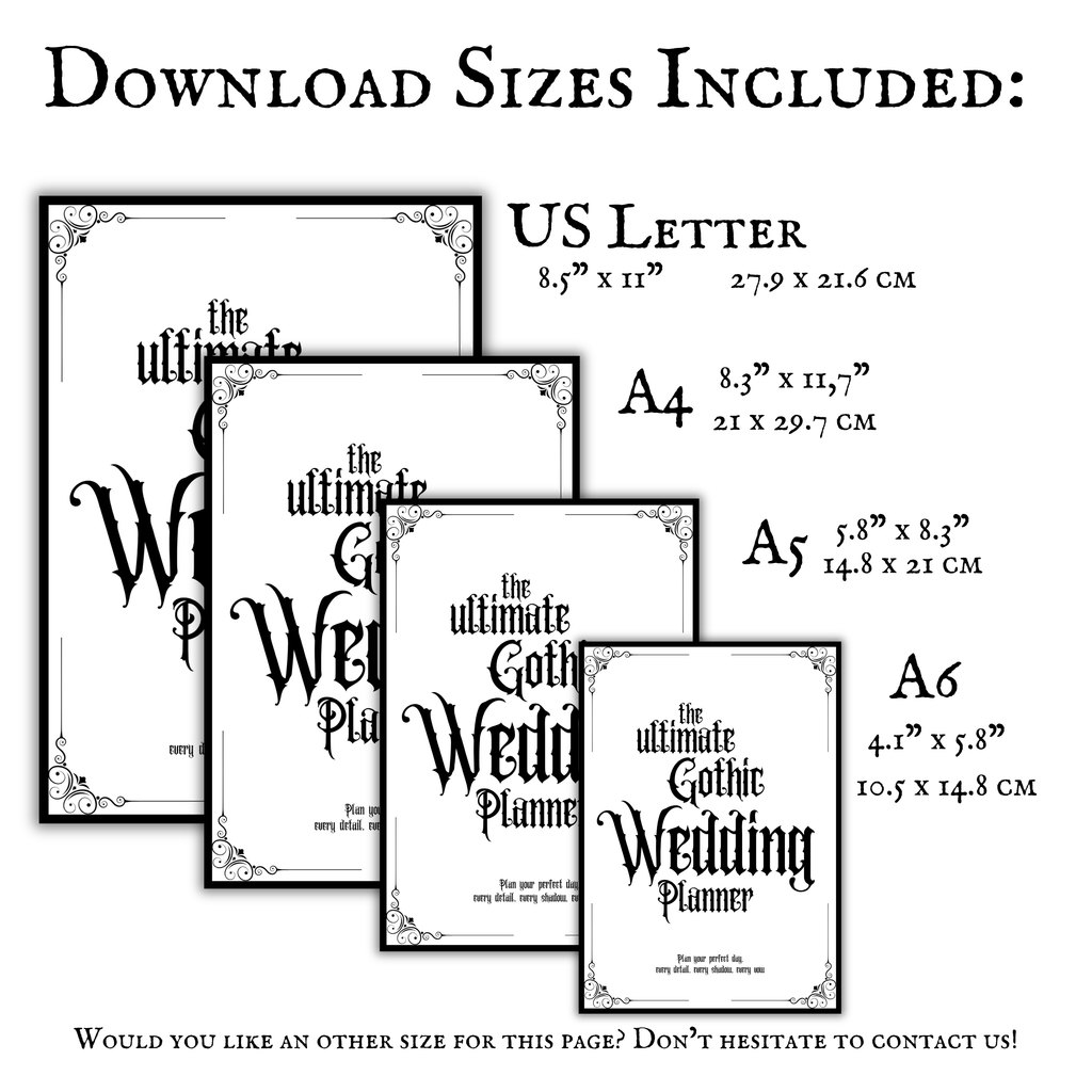 The Ultimate Gothic Wedding Planner