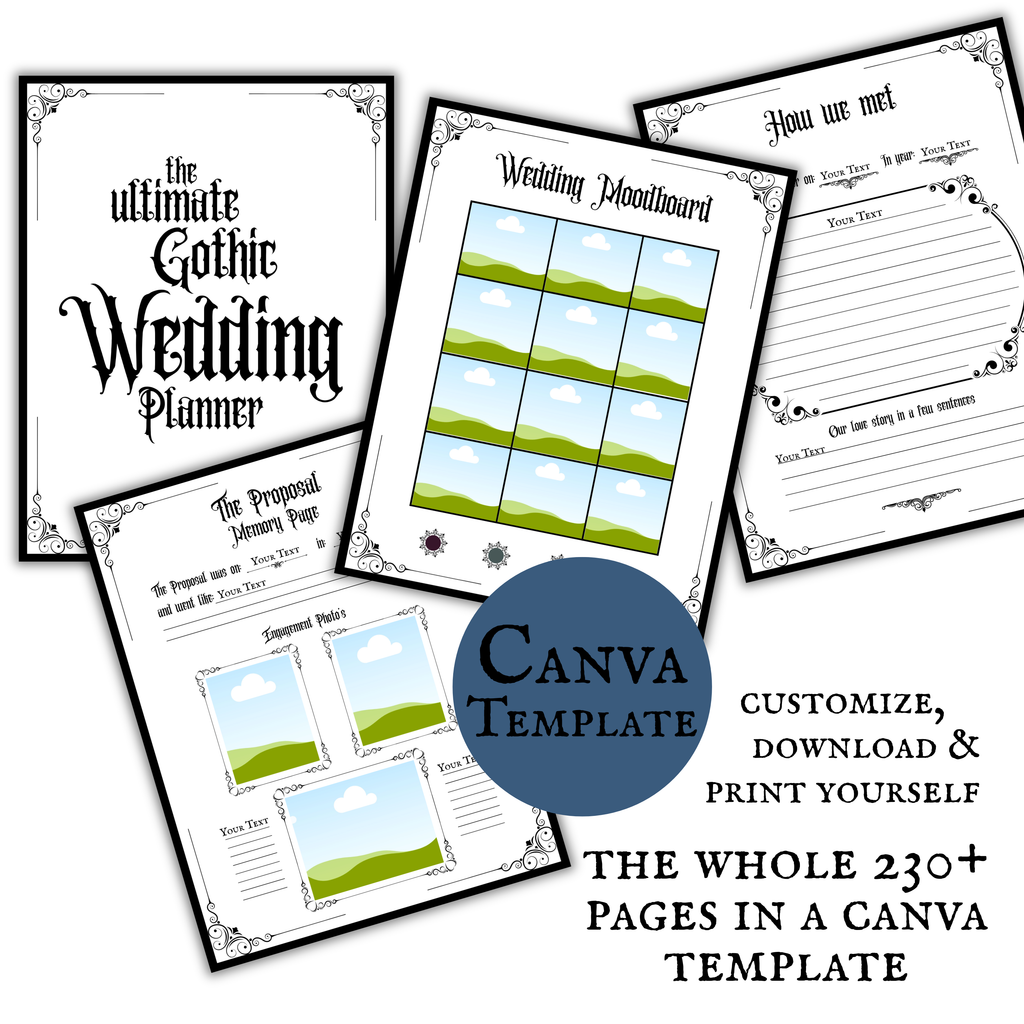 The Ultimate Gothic Wedding Planner