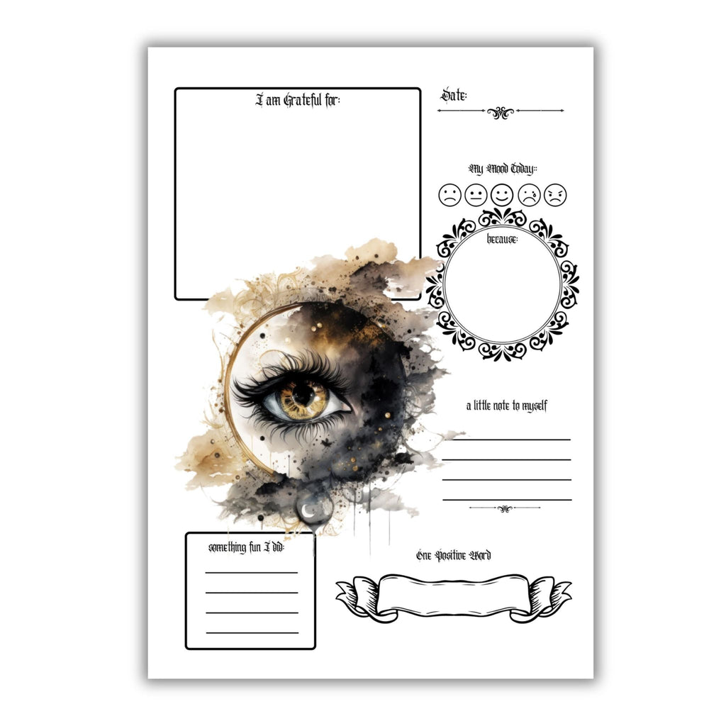 Witchy Gratitude Journal Pages