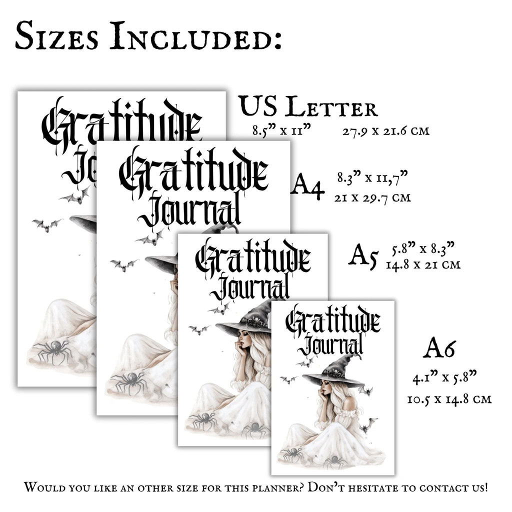 Witchy Gratitude Journal Pages