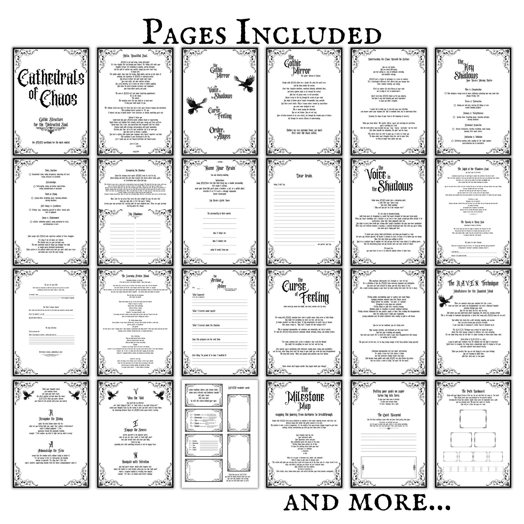 Cathedrals of Chaos  Gothic ADHD Planner