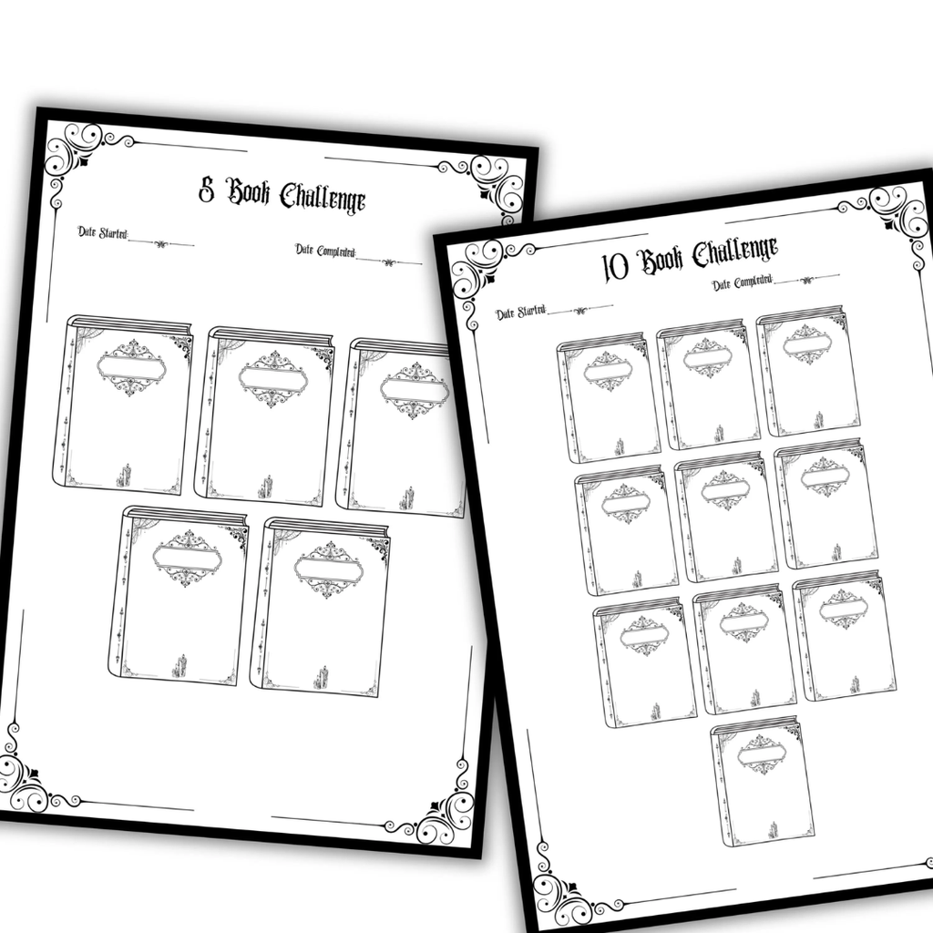 Gothic Book Reading Tracker Bundle