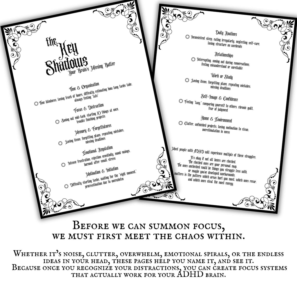 Cathedrals of Chaos  Gothic ADHD Planner