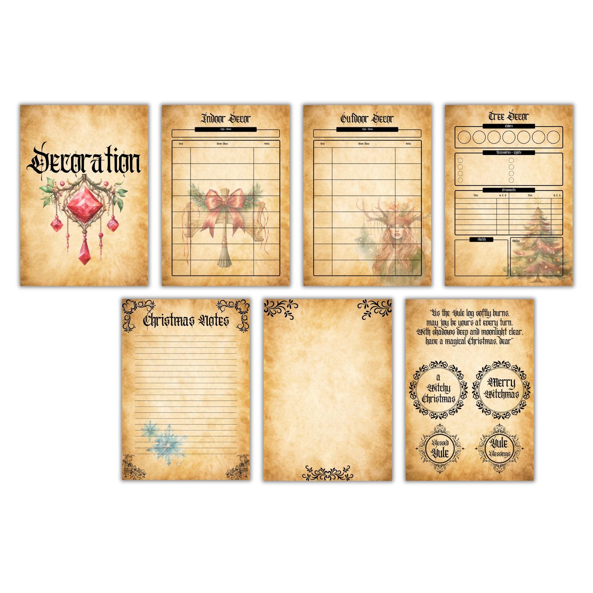 Witchy Christmas Planner