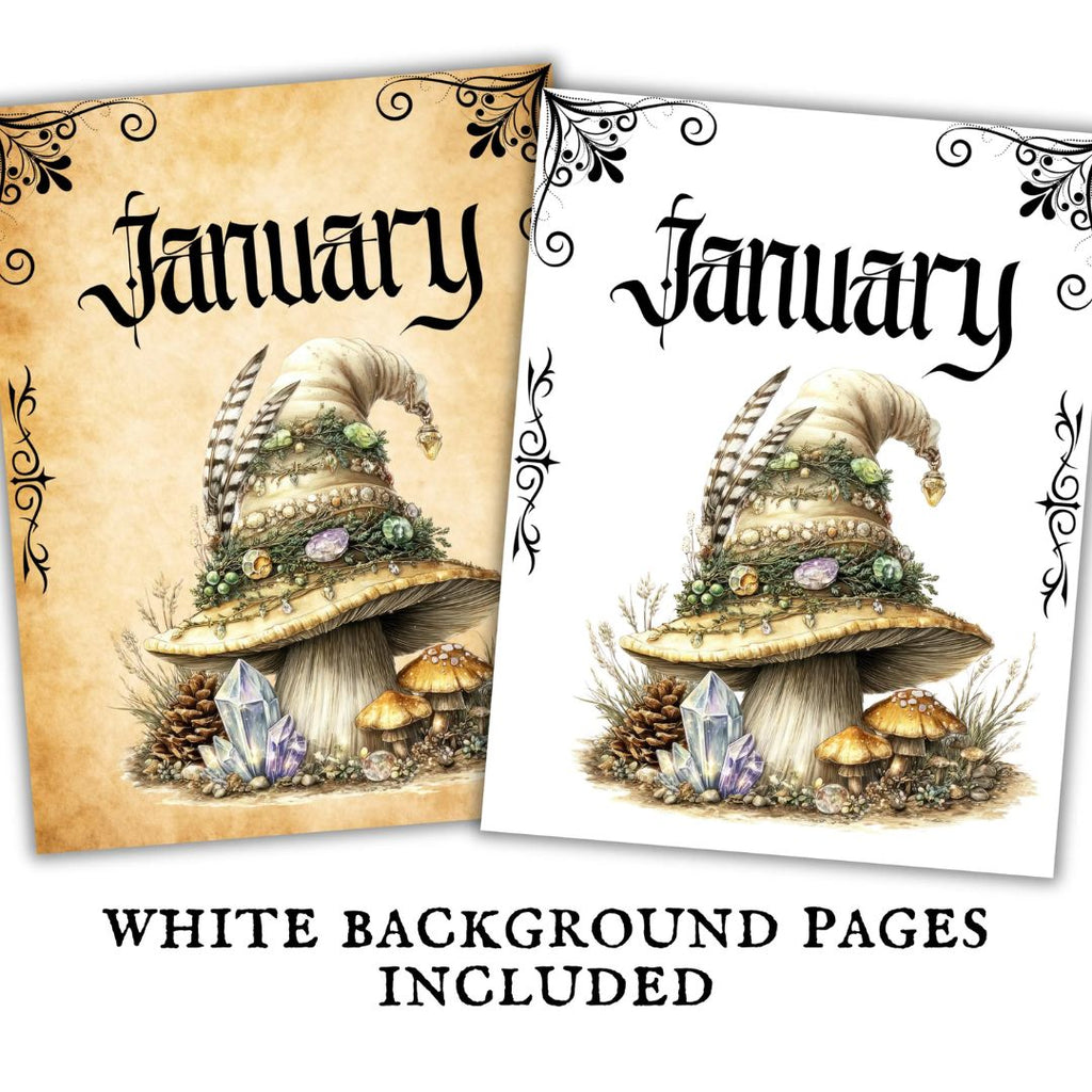 Witchy Monthly Divider Pages 02