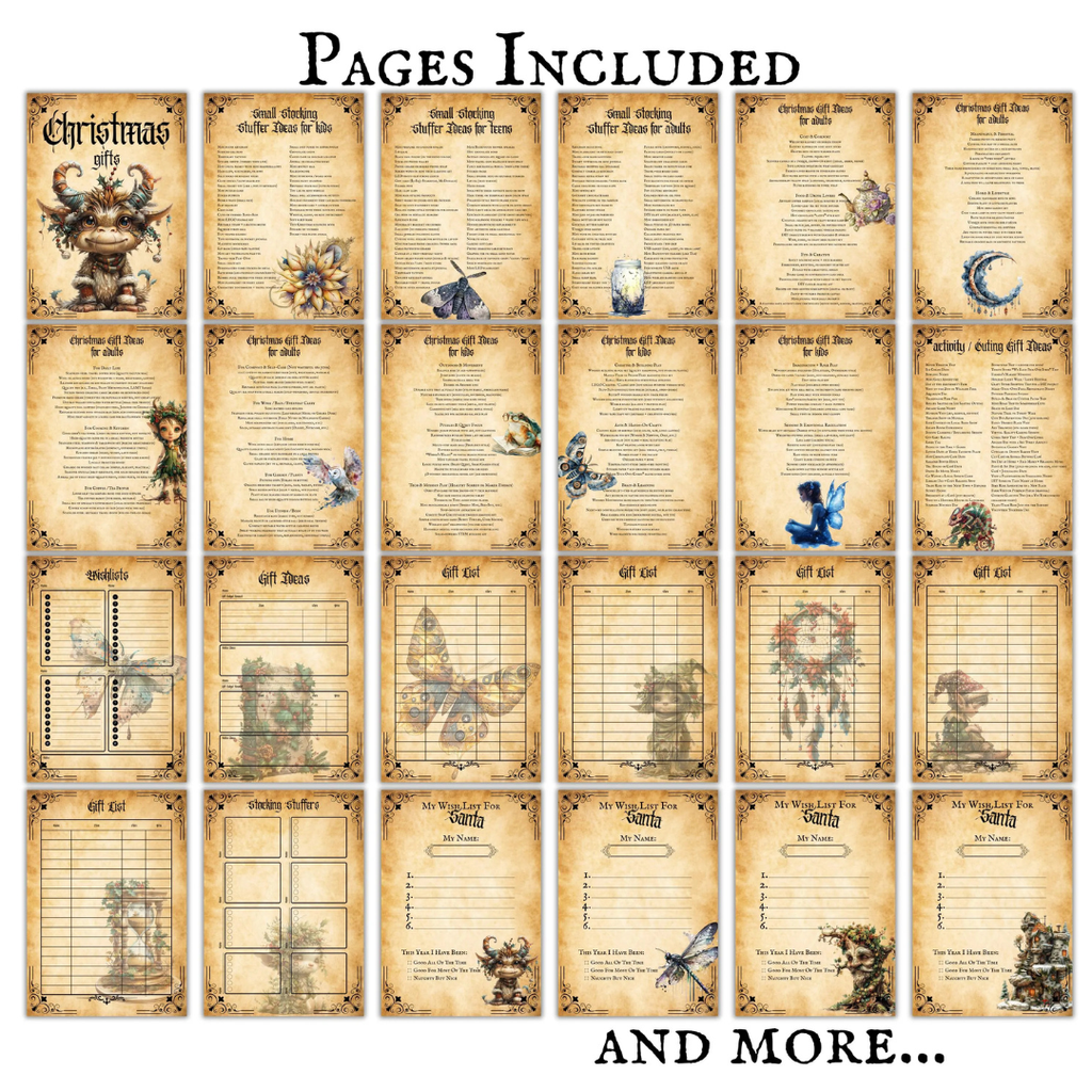 Witchy Christmas gift lists
