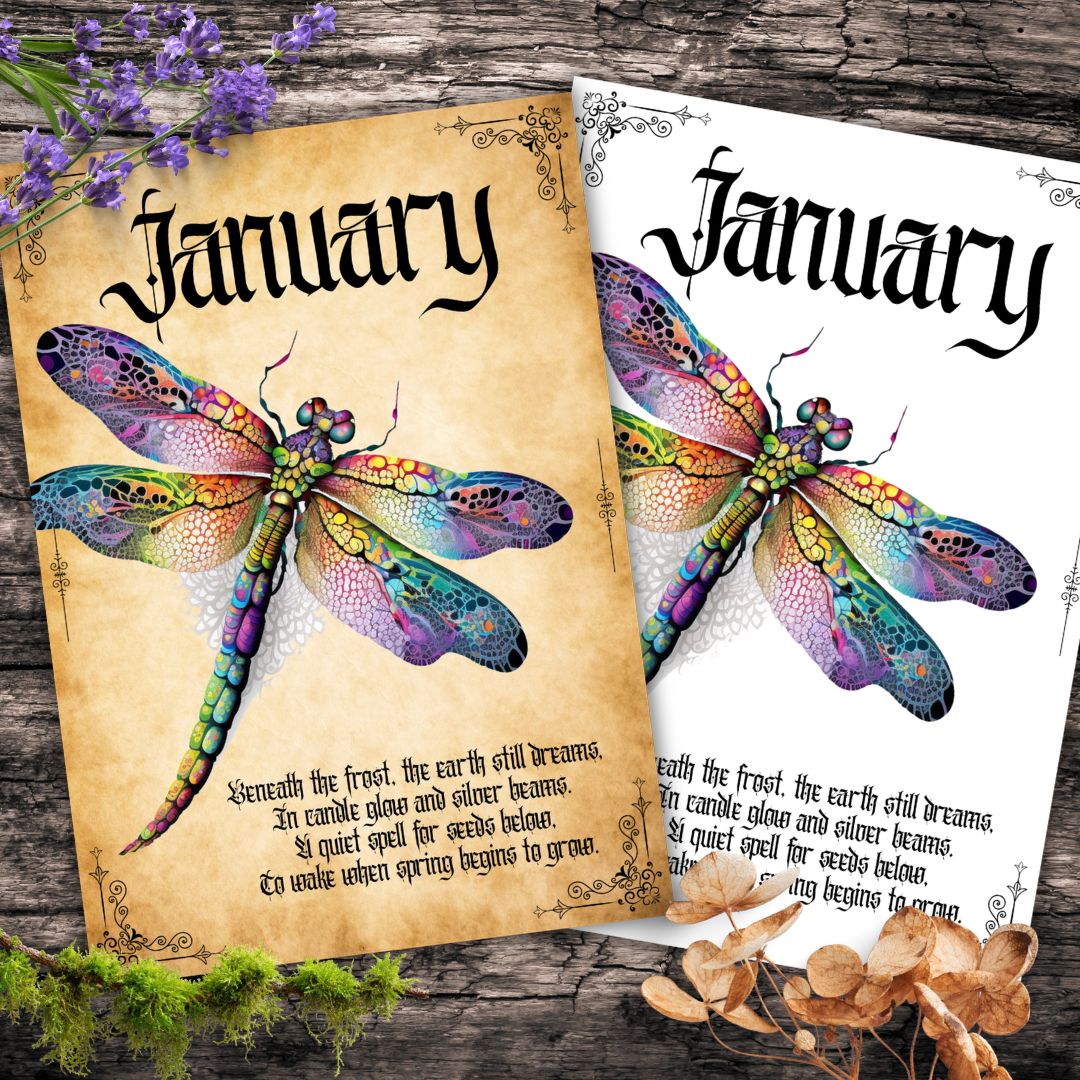 Witchy Monthly Divider Pages Printable Planner & Journal Inserts