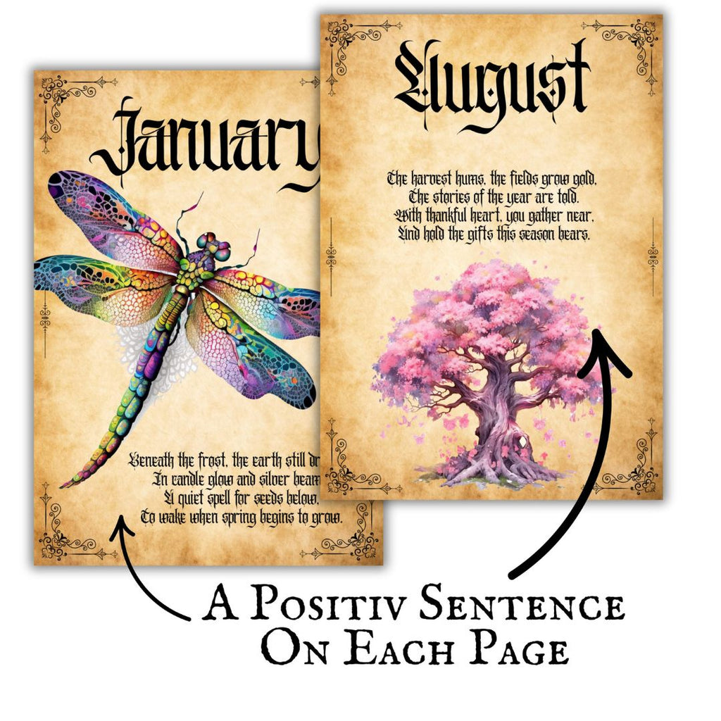 Witchy Monthly Divider Pages