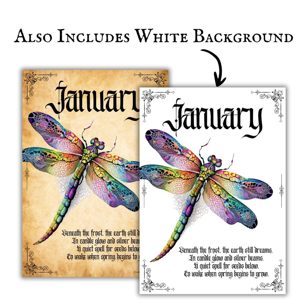 Witchy Monthly Divider Pages