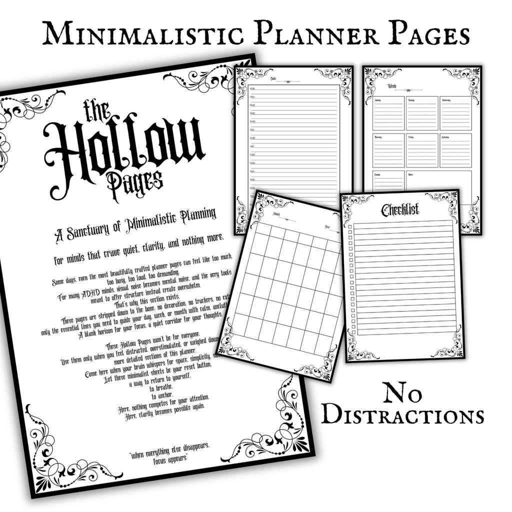 Cathedrals of Chaos  Gothic ADHD Planner