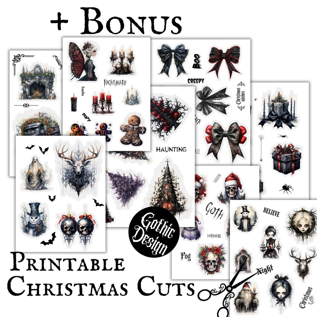 Gothic Christmas Planner with Pictures