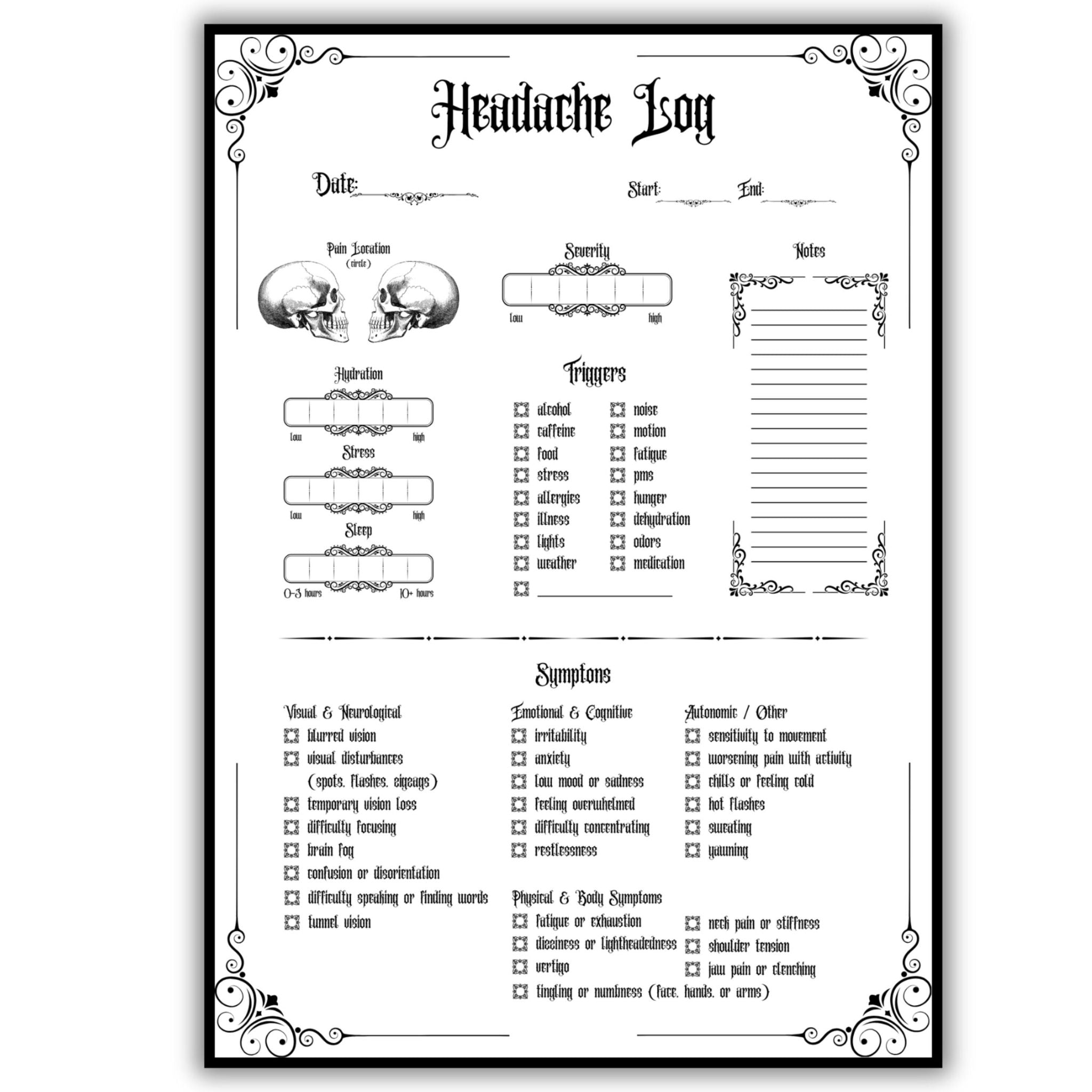 Gothic Headache Tracker