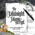 Gothic Writing Planner The Midnight Manuscript