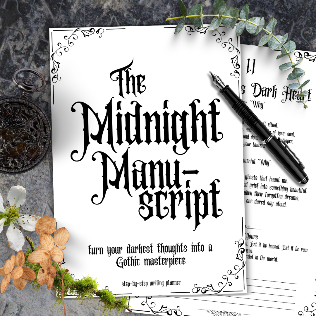Gothic Writing Planner The Midnight Manuscript
