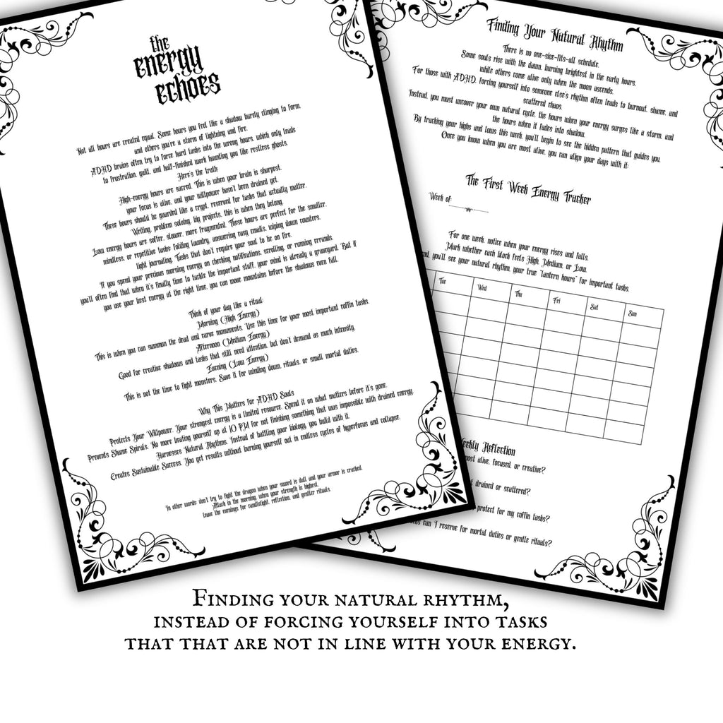 Cathedrals of Chaos  Gothic ADHD Planner