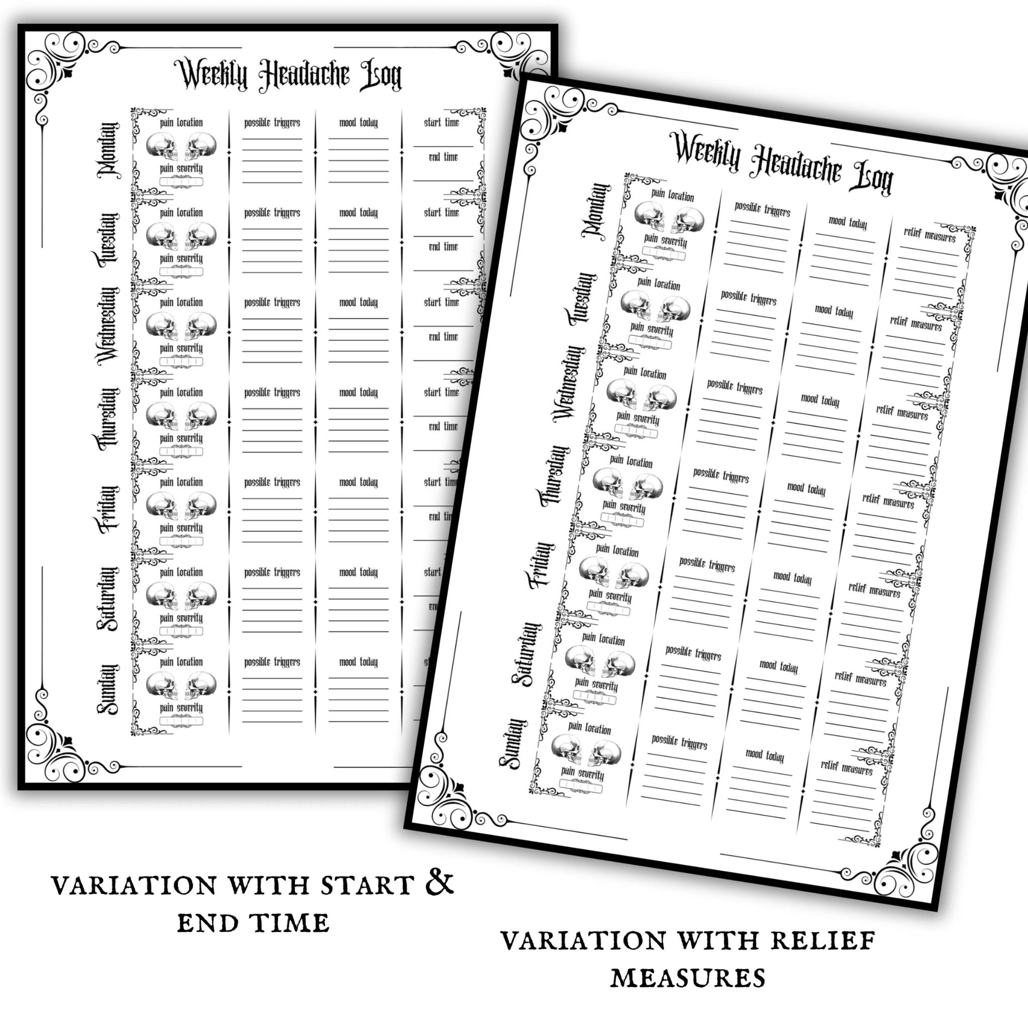 Gothic Headache Tracker