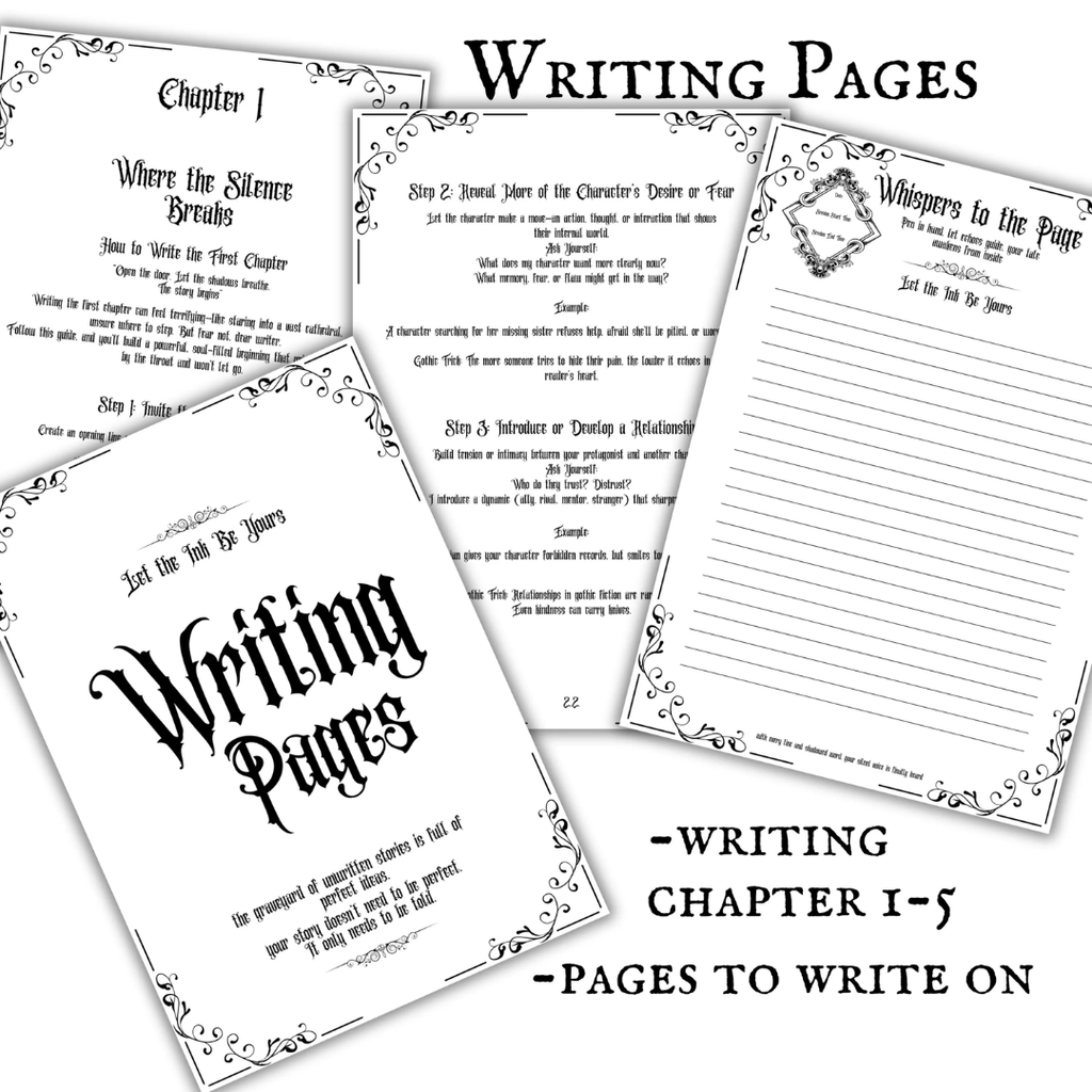 Gothic Writing Planner The Midnight Manuscript