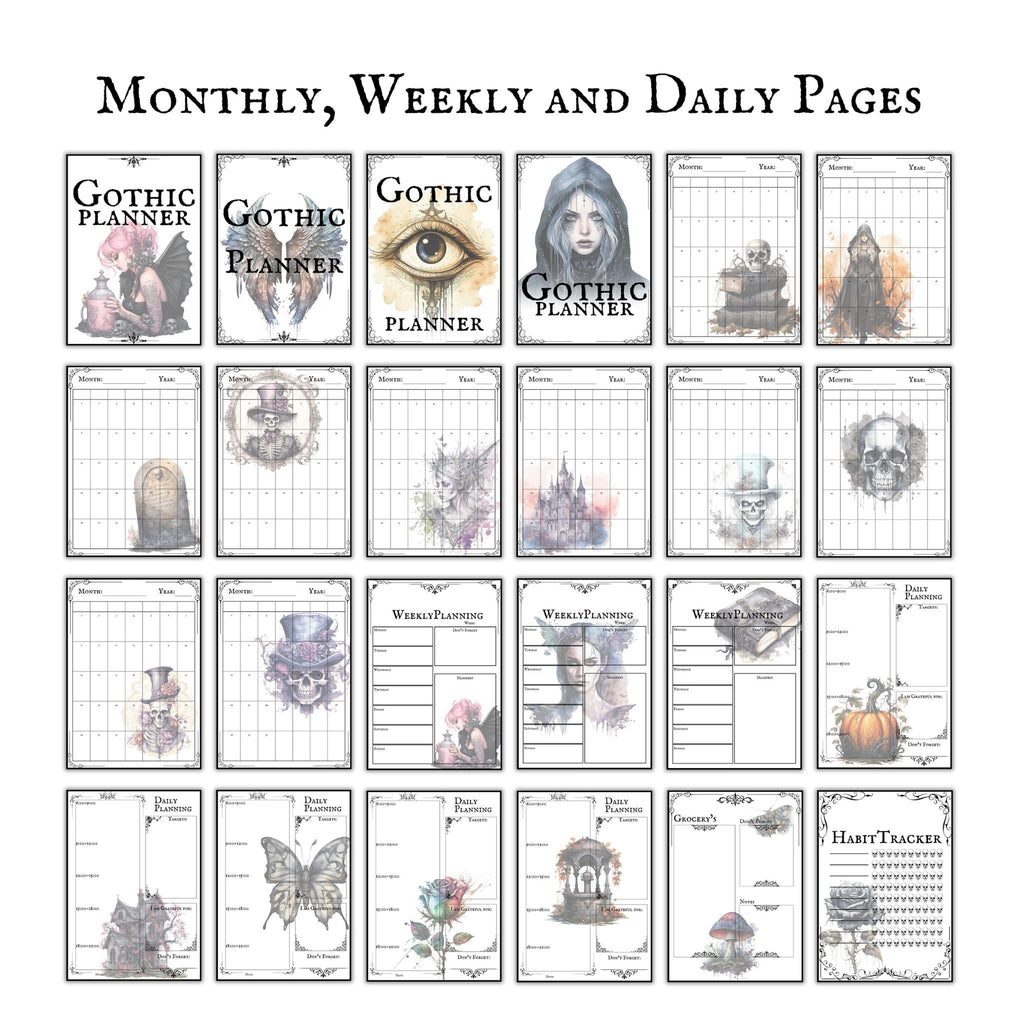 Gothic Undated Planner