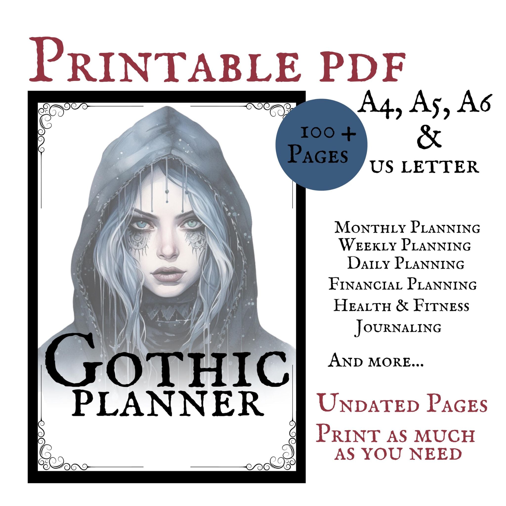 Gothic Undated Planner