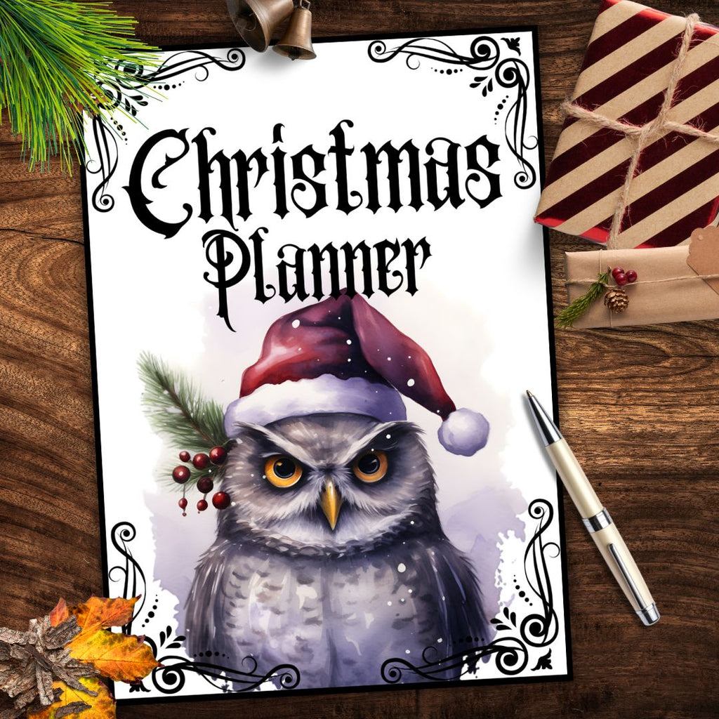 Gothic Christmas Planner with Pictures