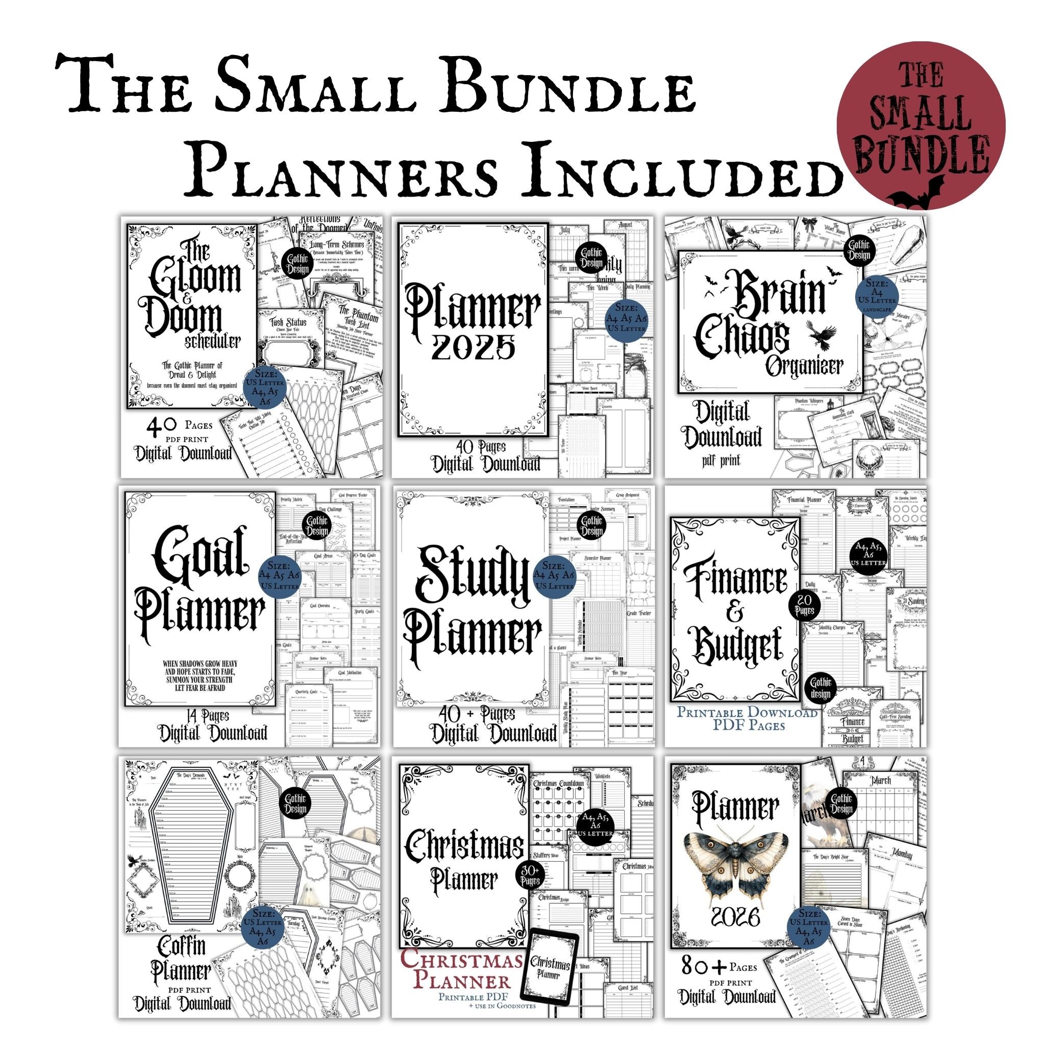 Gothic Planner Bundle