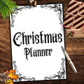 Gothic Christmas Planner Minimalistic