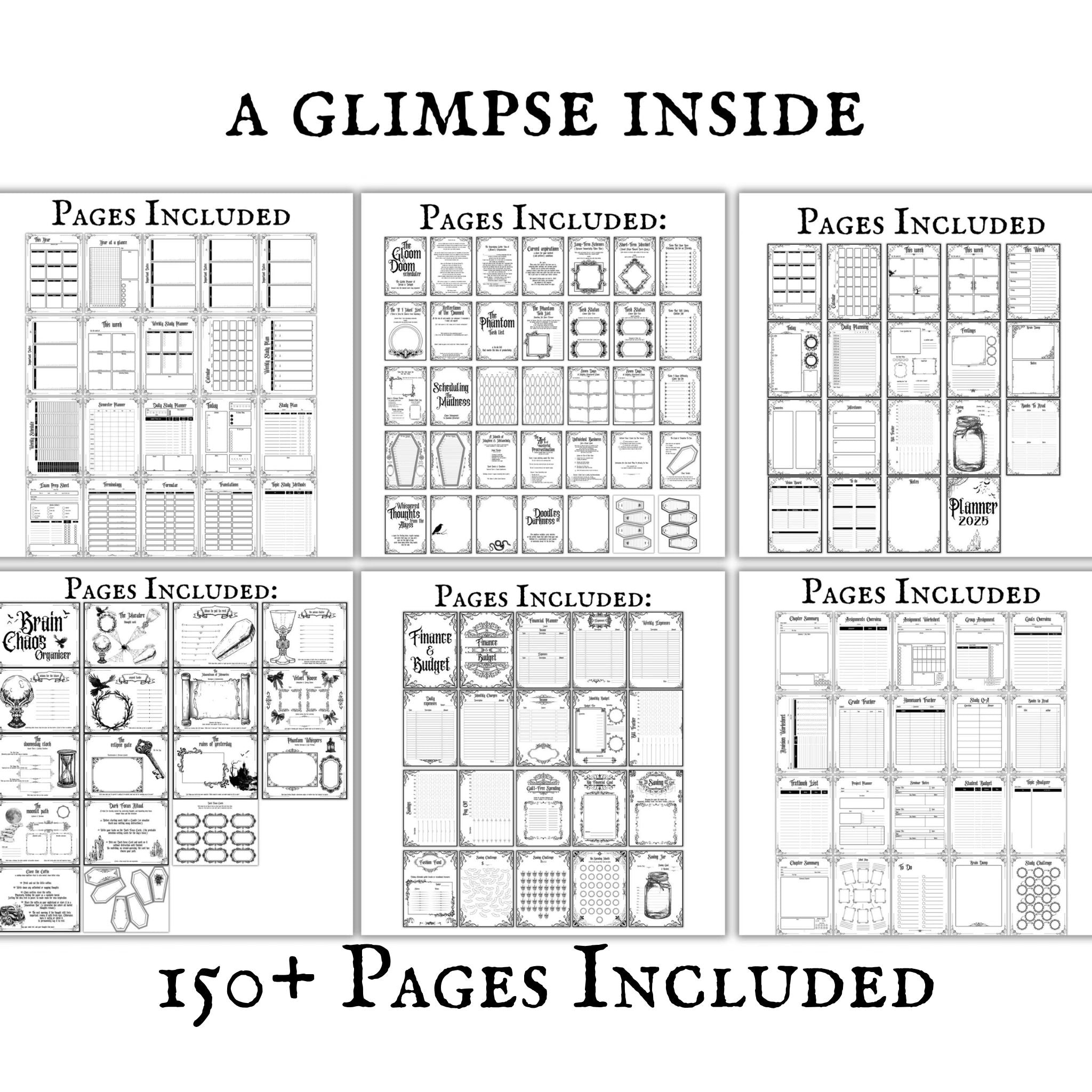 Gothic Planner Bundle Small