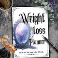 Gothic Weight Loss Planner Printable Mindset Journal & Habit Tracker PDF