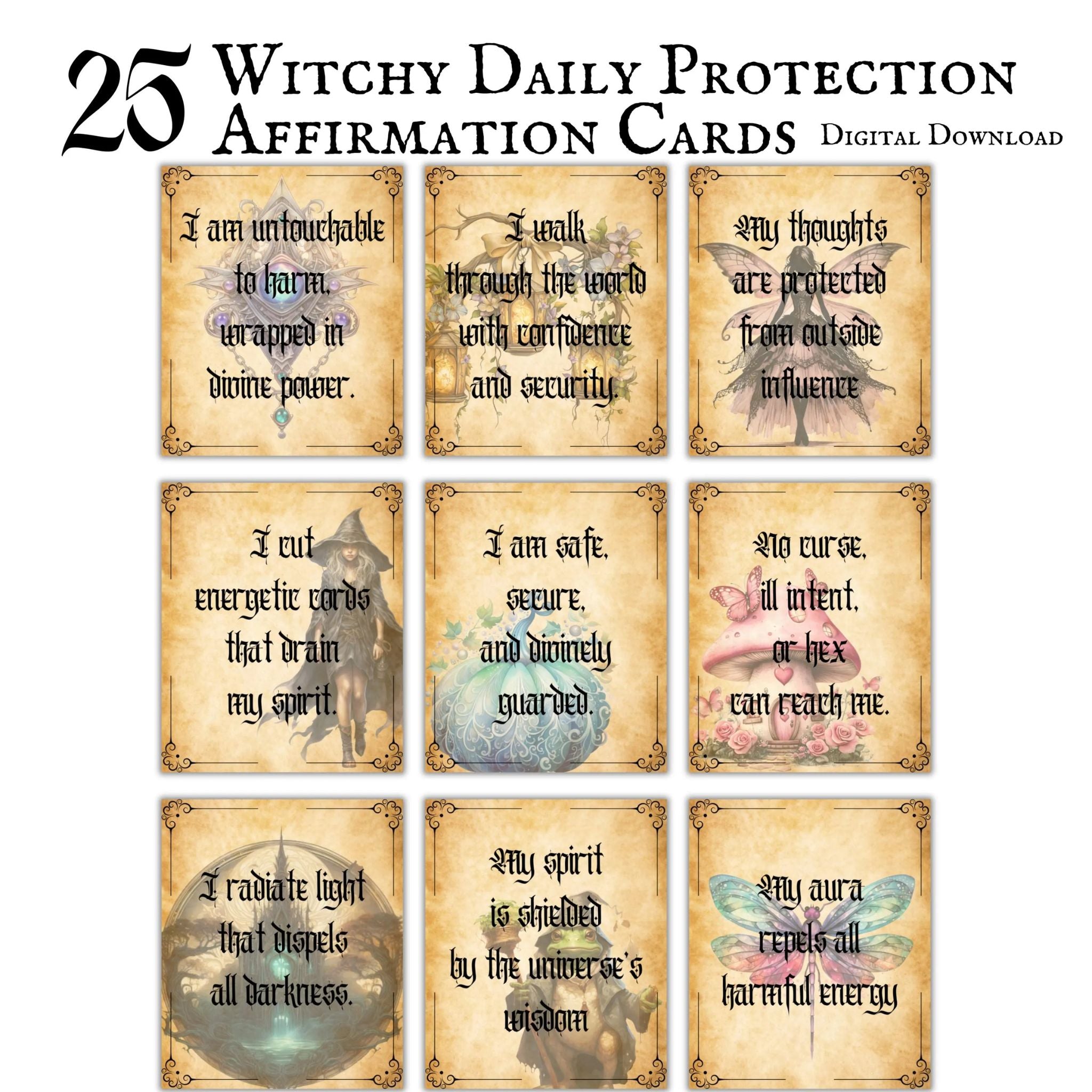 Witchy Daily Affirmation Cards