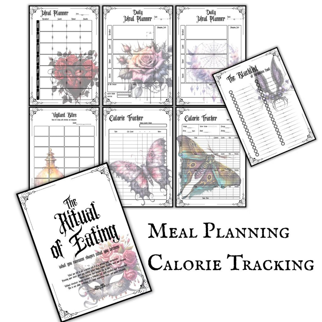 Gothic Weight Loss Planner With Pictures