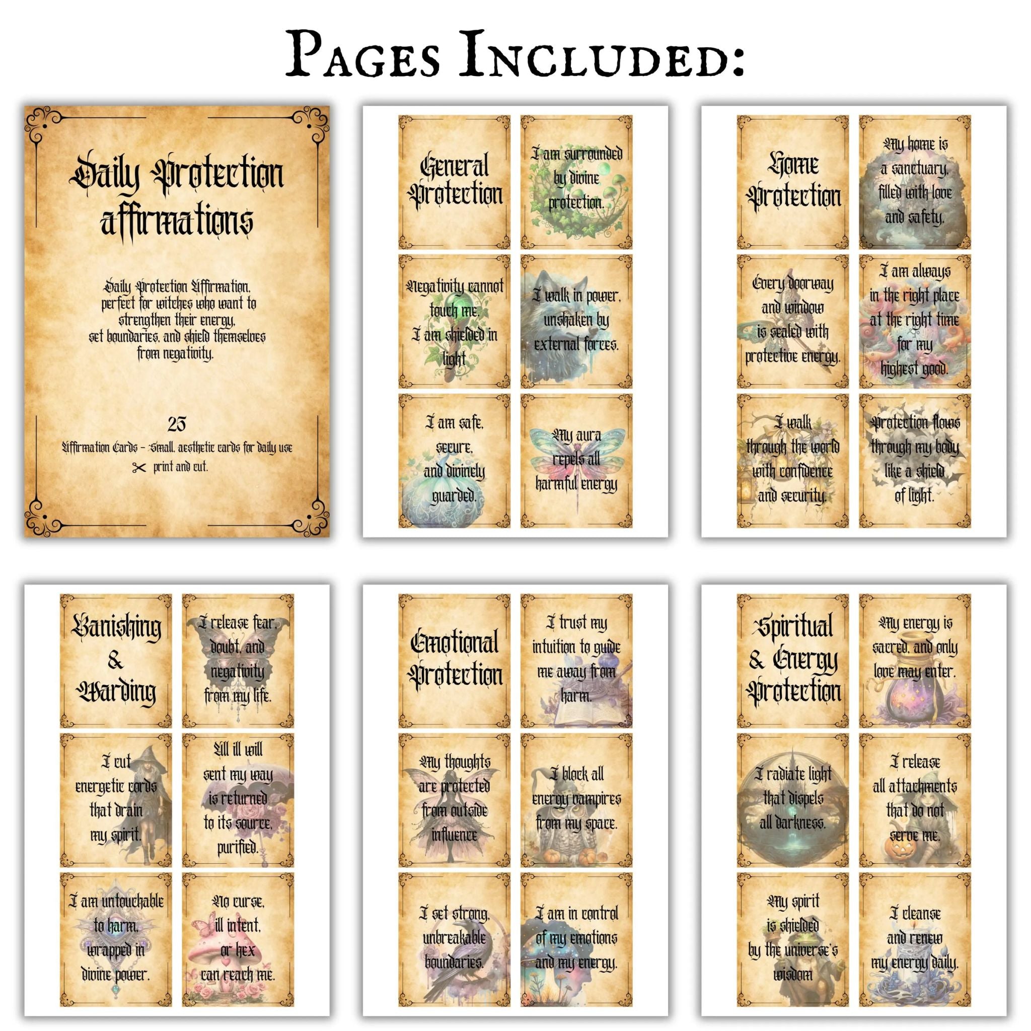Witchy Daily Affirmation Cards