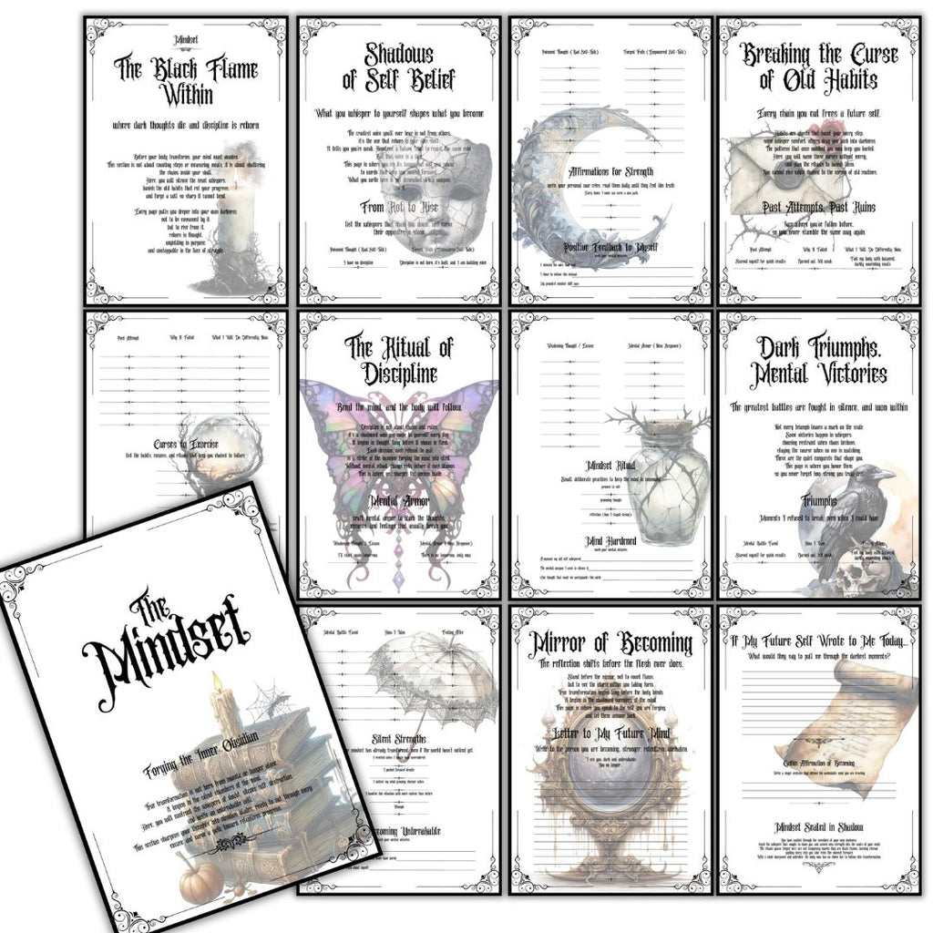 Gothic Weight Loss Planner With Pictures