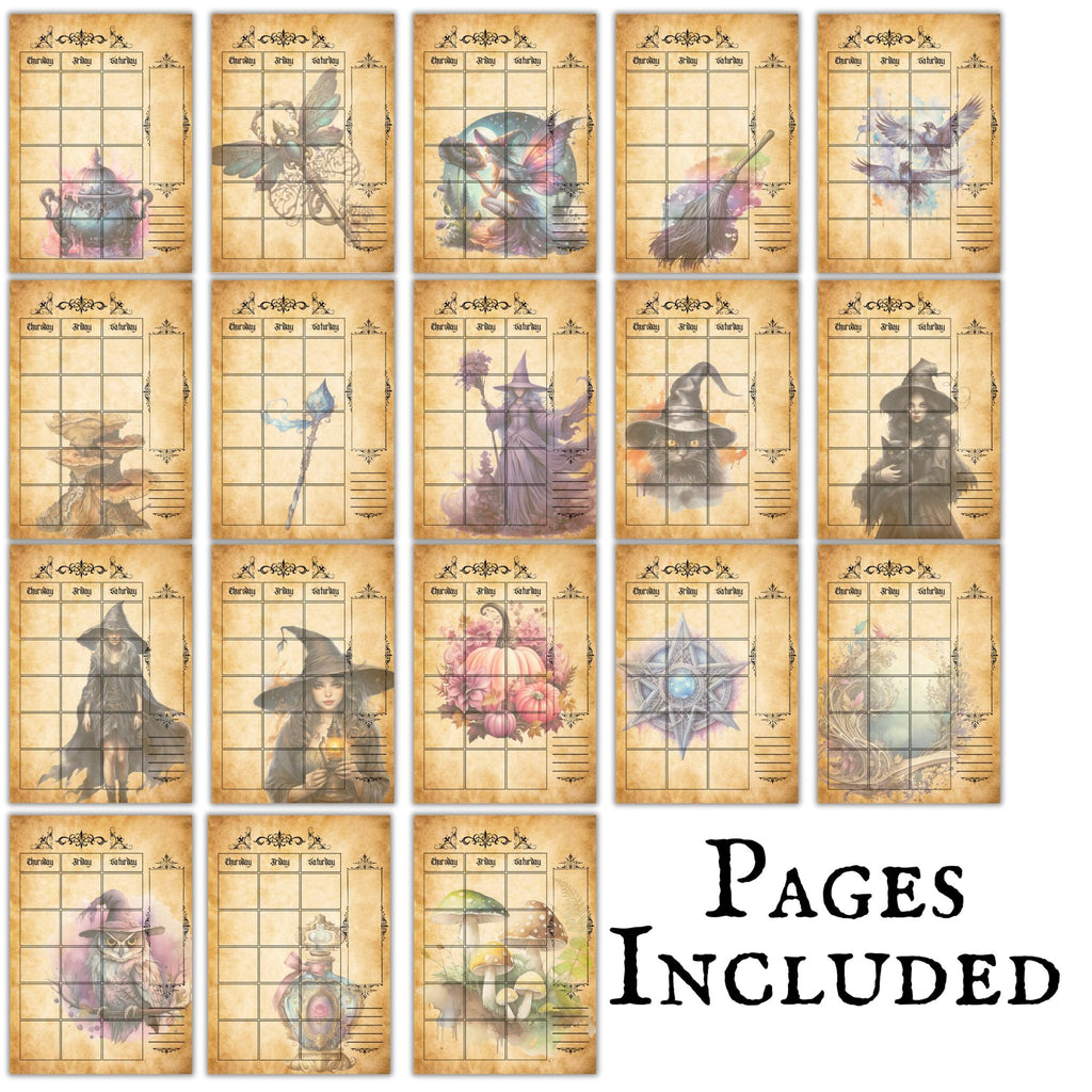 Witchy Monthly Undated Planner