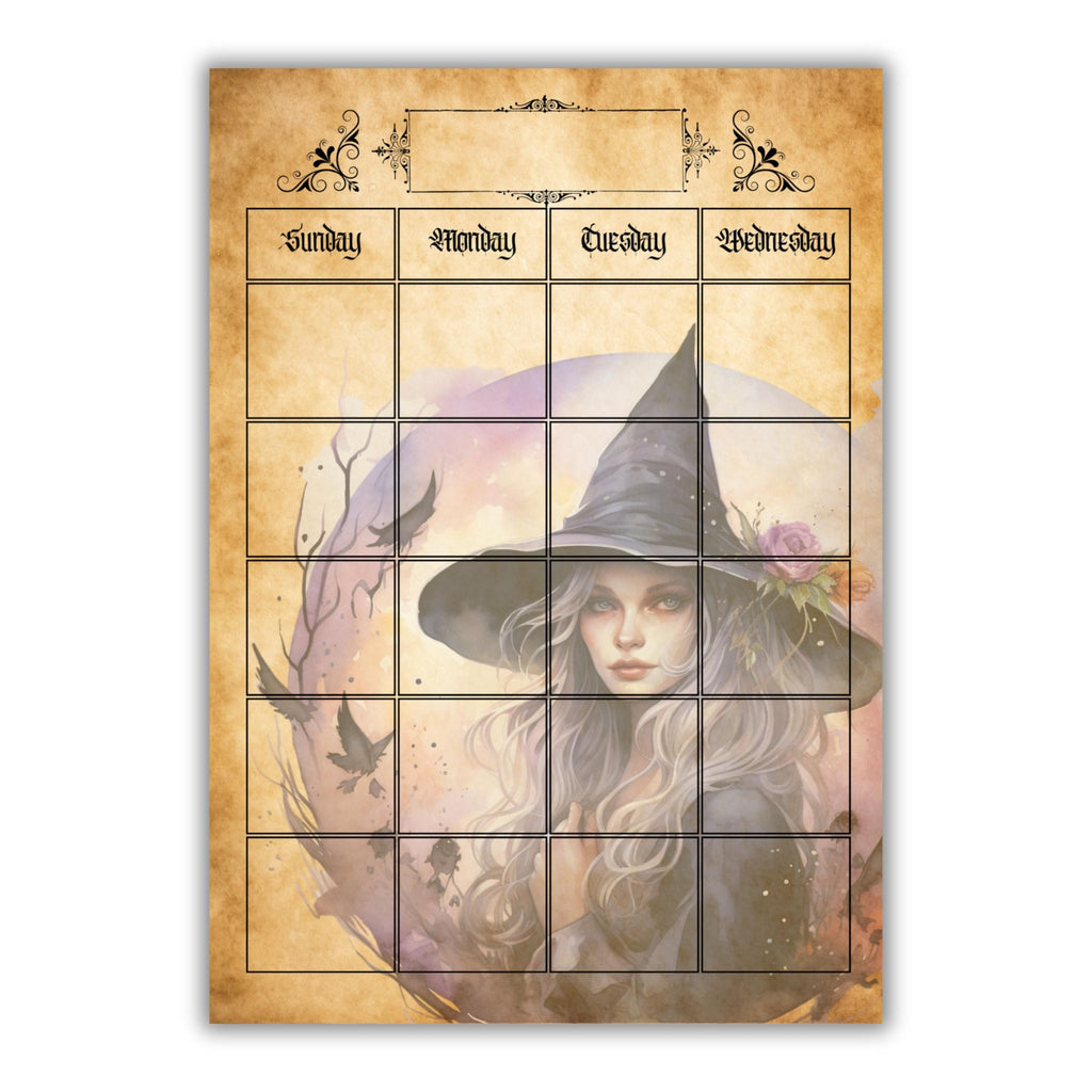 Witchy Monthly Undated Planner