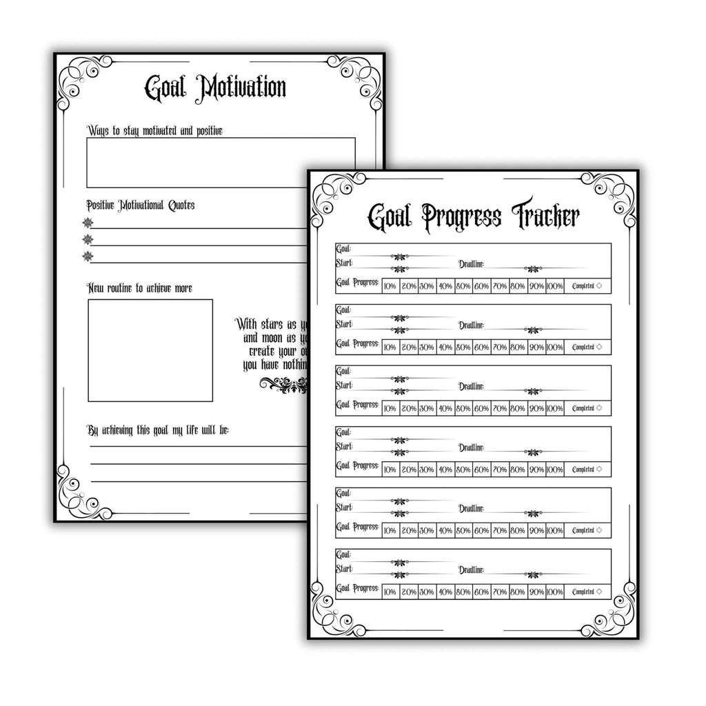 Gothic Goal Planner